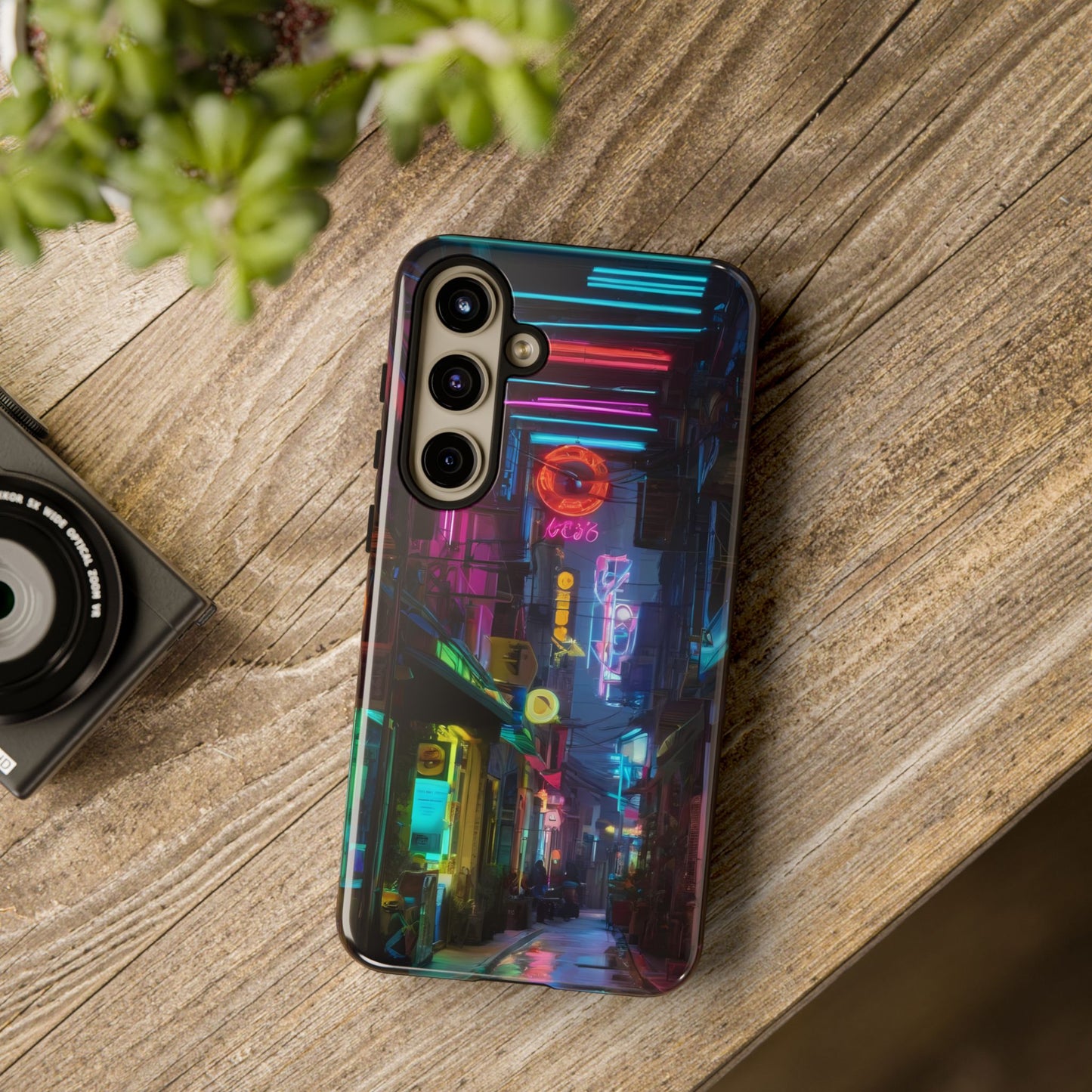 Electric Neon Custom Phone Case for Samsung Galaxy S10–S24 - Designed by Thalia