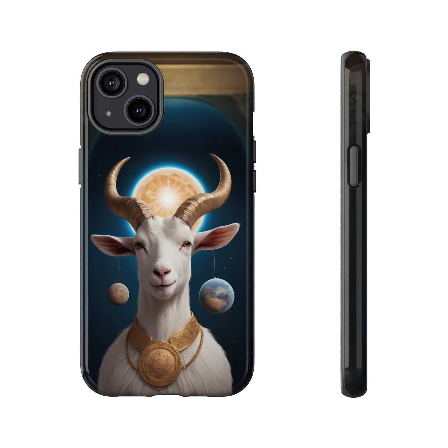 Chinese Zodiac Goat Phone Case for iPhone 8–16 Pro Max, iPhone 8 Plus–13 Mini, iPhone XS–XS Max, iPhone 11–14 Pro Max - Designed by Thalia