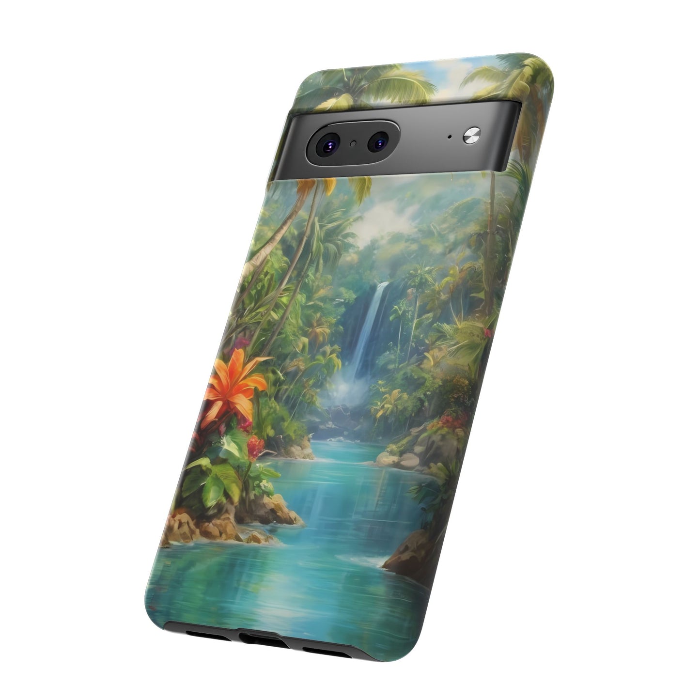 Tropical Paradise Phone Case for iPhone 8–16 Pro Max, Pixel 5–8 Pro, Galaxy S10–S24 Ultra - Designed by Thalia