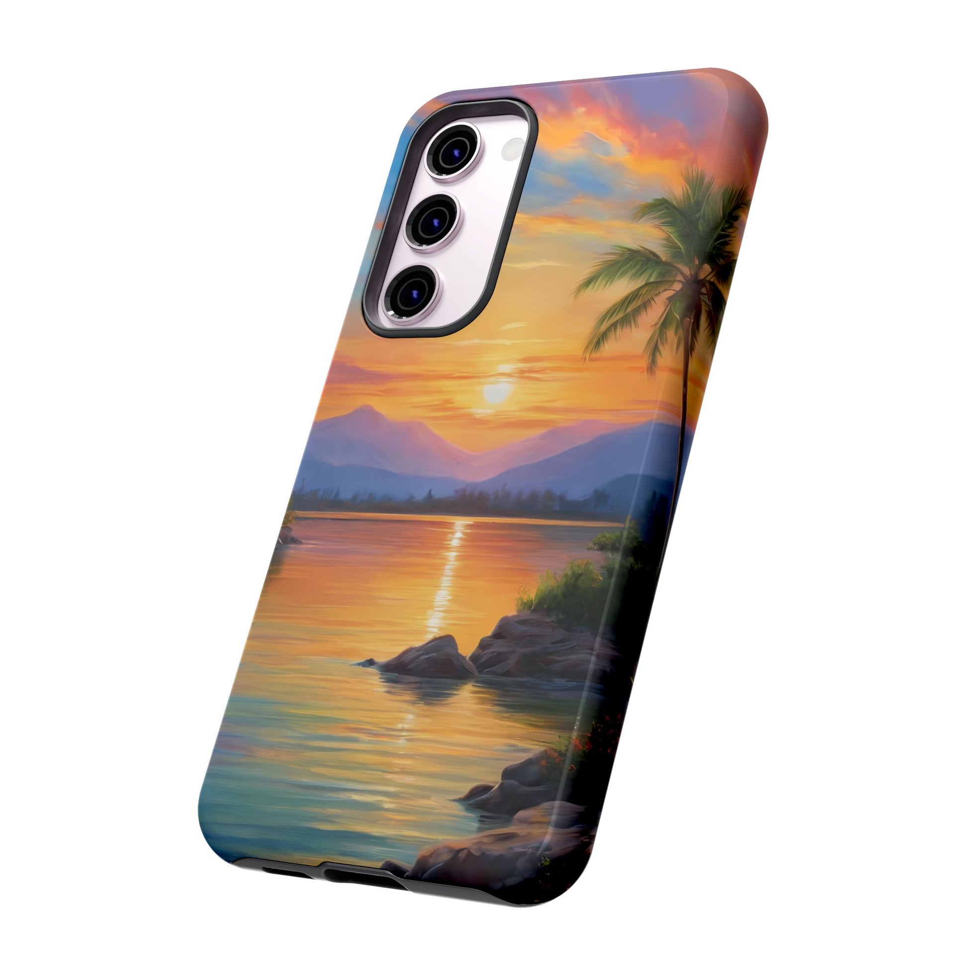 Sunset Serenade Phone Case for iPhone 8–16 Pro Max, Pixel 5–8 Pro, Galaxy S10–S24 Ultra - Designed by Thalia