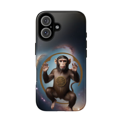 Chinese Zodiac Monkey Phone Case for iPhone 8–16 Pro Max, iPhone 8 Plus–13 Mini, iPhone XS–XS Max, iPhone 11–14 Pro Max - Designed by Thalia