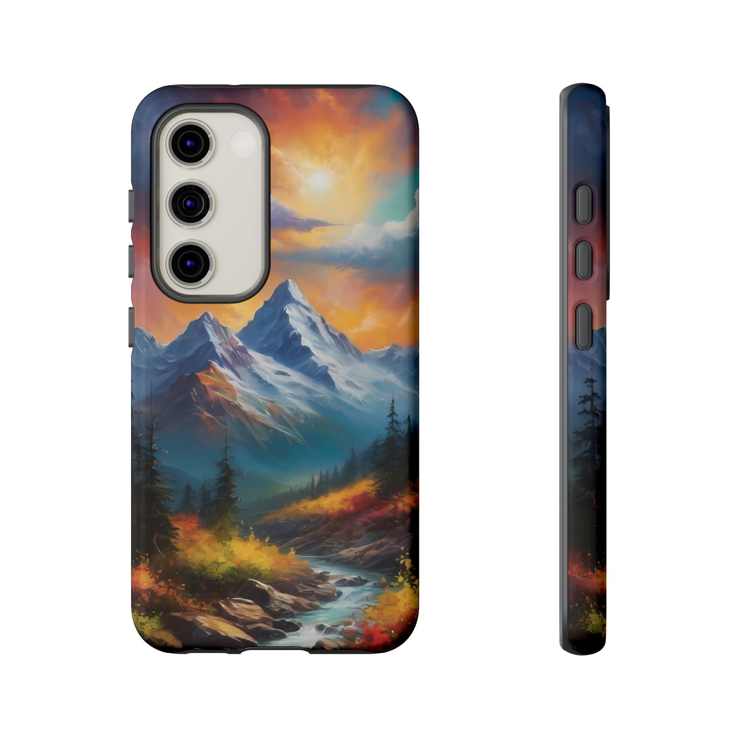 Mystic Mountains Custom Phone Case for Samsung Galaxy S10–S10 Plus, S20–S20 Ultra, S21, S22, S23, S24 Ultra - Designed by Thalia