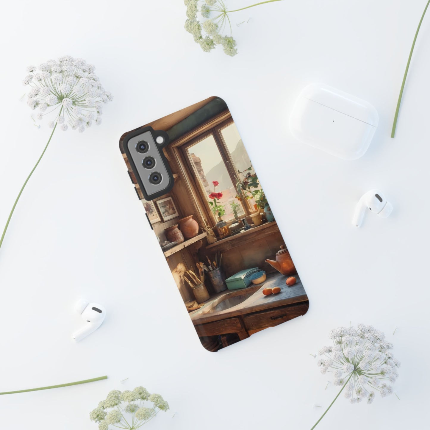 Vintage Vignettes Custom Phone Case for Samsung Galaxy S10–S10 Plus, S20–S20 Ultra, S21, S22, S23, S24 Ultra - Designed by Thalia