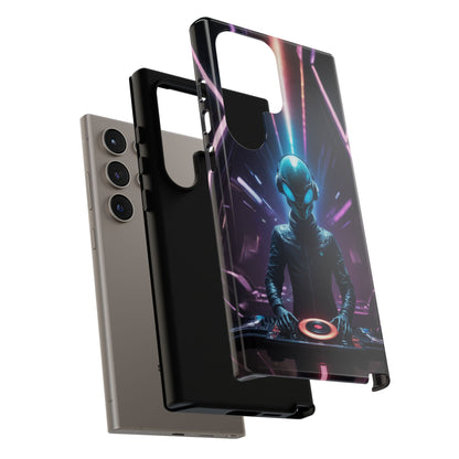 Alien DJ Phone Case for iPhone 8–16 Pro Max, Pixel 5–8 Pro, Galaxy S10–S24 Ultra - Designed by Thalia