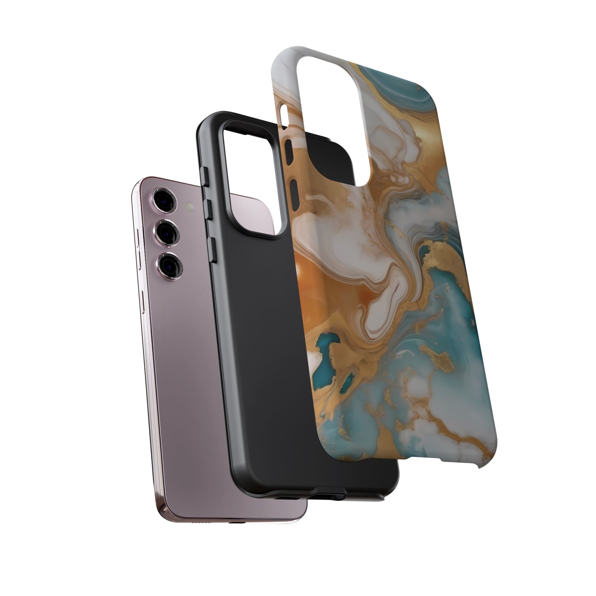 Marble Hues Phone Case for iPhone 8–16 Pro Max, Pixel 5–8 Pro, Galaxy S10–S24 Ultra - Designed by Thalia