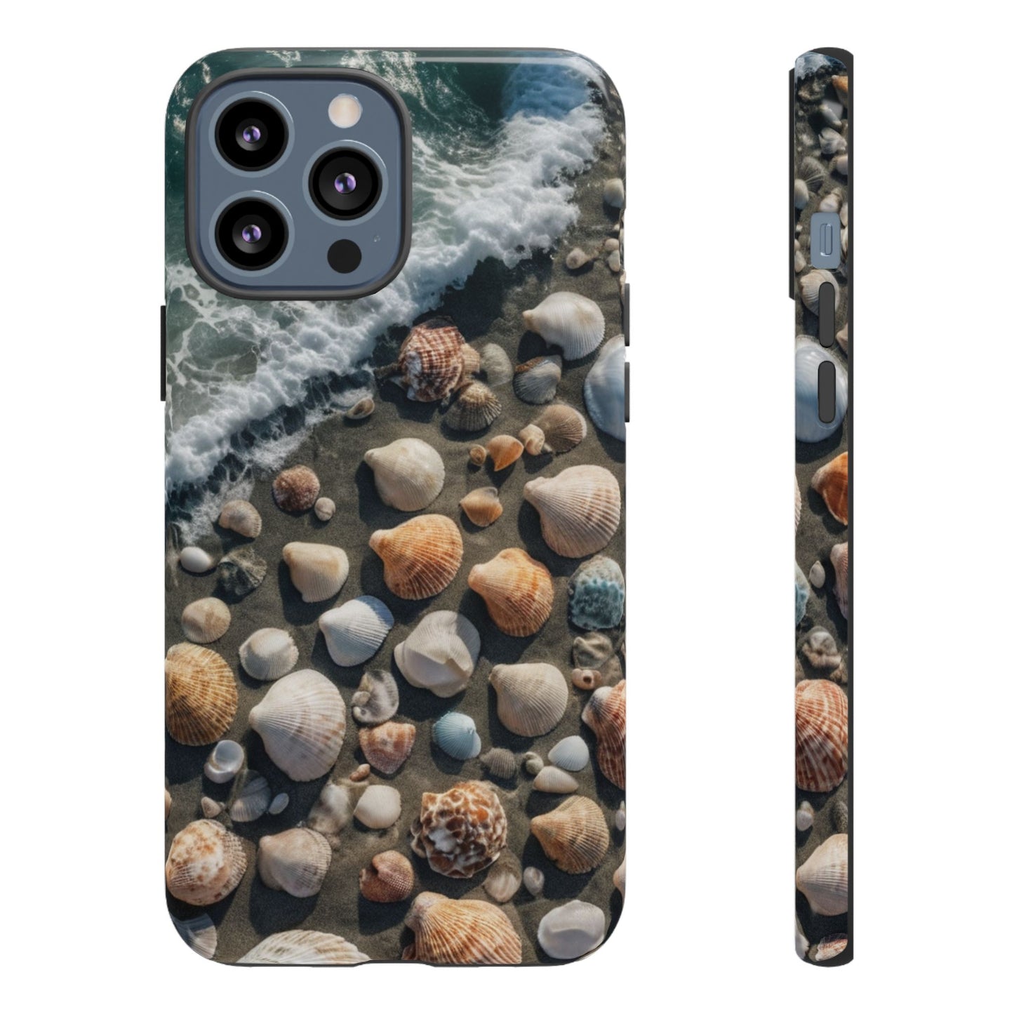 She Sells Sea Shells Phone Case for iPhone 8–16 Pro Max, Pixel 5–8 Pro, Galaxy S10–S24 Ultra - Designed by Thalia