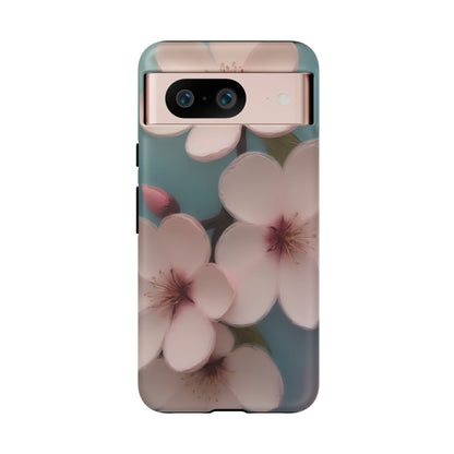 Cherry Blossom Custom Phone Case for Google Pixel 8 Pro, Pixel 8, Pixel 7, Pixel 6 Pro, Pixel 6, Pixel 5 5G - Designed by Thalia