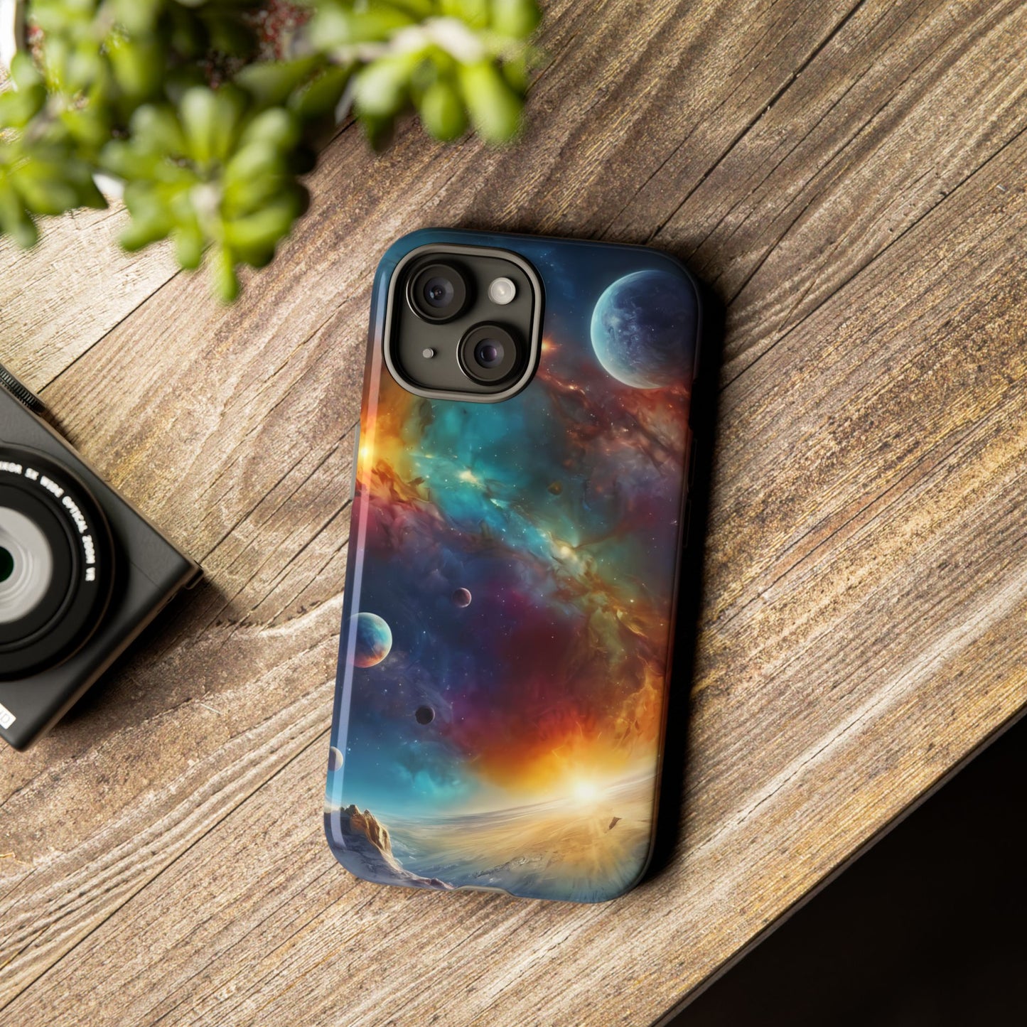 Cosmic Voyage Phone Case for iPhone 8–16 Pro Max, Pixel 5–8 Pro, Galaxy S10–S24 Ultra - Designed by Thalia