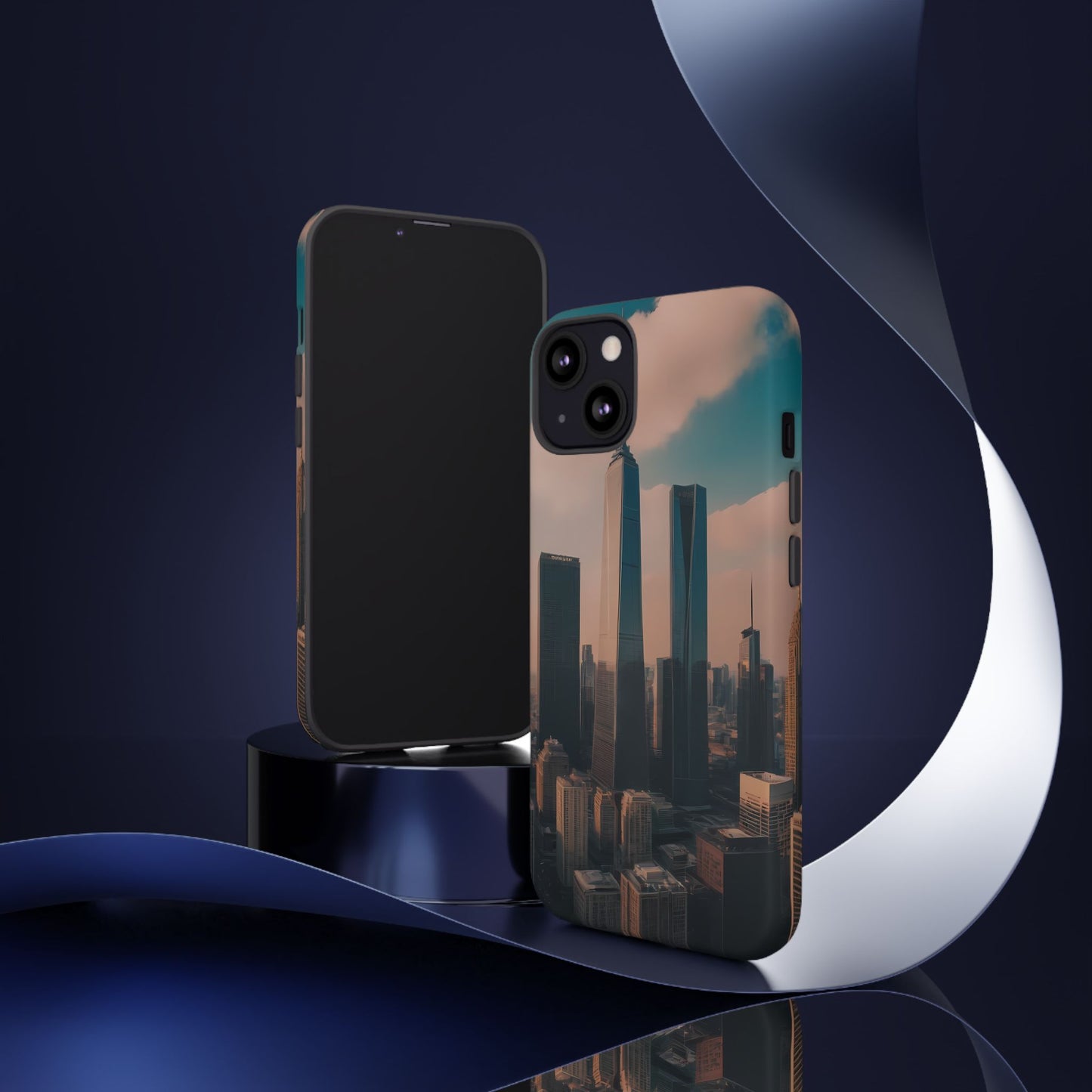 City Skylines Phone Case for iPhone 8–16 Pro Max, iPhone 8 Plus–13 Mini, iPhone XS–XS Max, iPhone 11–14 Pro Max - Designed by Thalia