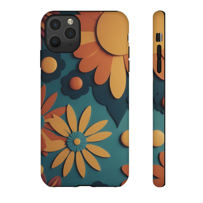 70s Retro Phone Case for iPhone 8–16 Pro Max, iPhone 8 Plus–13 Mini, iPhone XS–XS Max, iPhone 11–14 Pro Max - Designed by Thalia