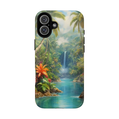 Tropical Paradise Phone Case for iPhone 8–16 Pro Max, Pixel 5–8 Pro, Galaxy S10–S24 Ultra - Designed by Thalia