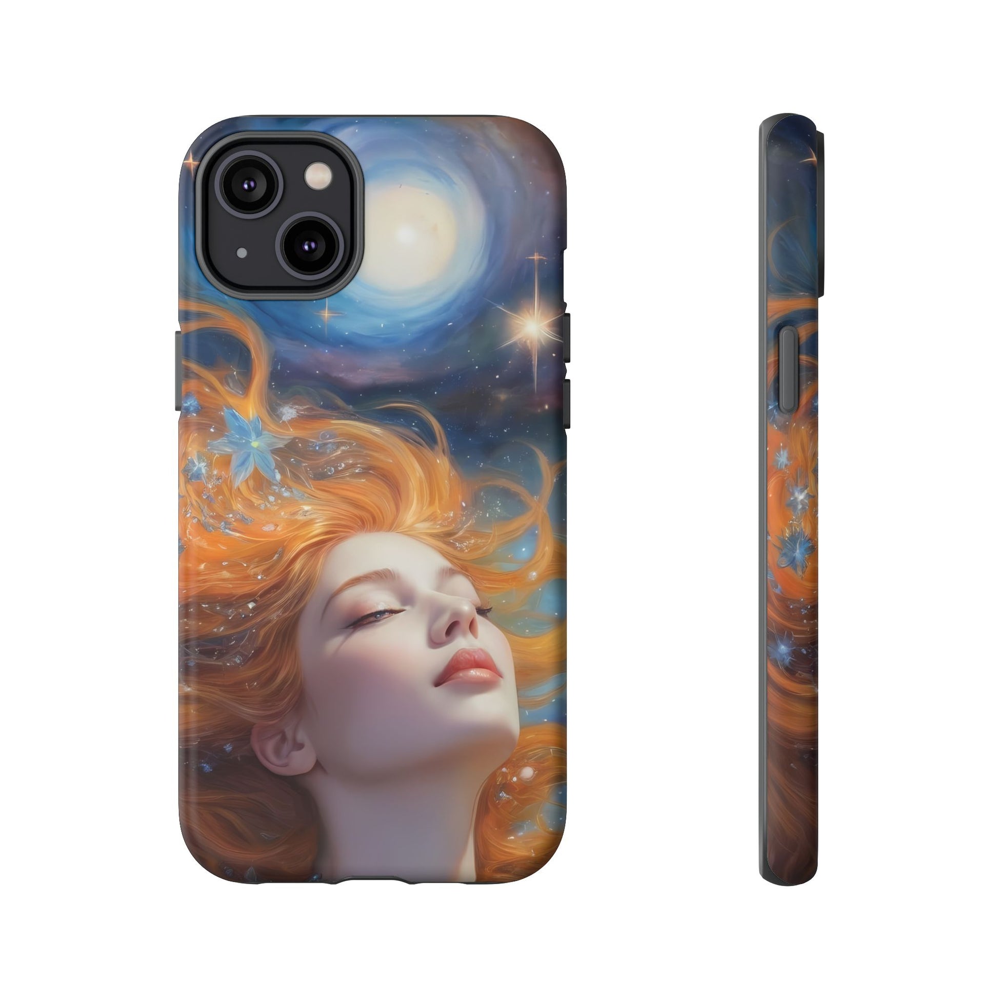 Celestial Dreams Custom Phone Case for iPhone 8–16 Pro Max, iPhone 8 Plus–13 Mini, iPhone XS–XS Max, iPhone 11–14 Pro Max - Designed by Thalia