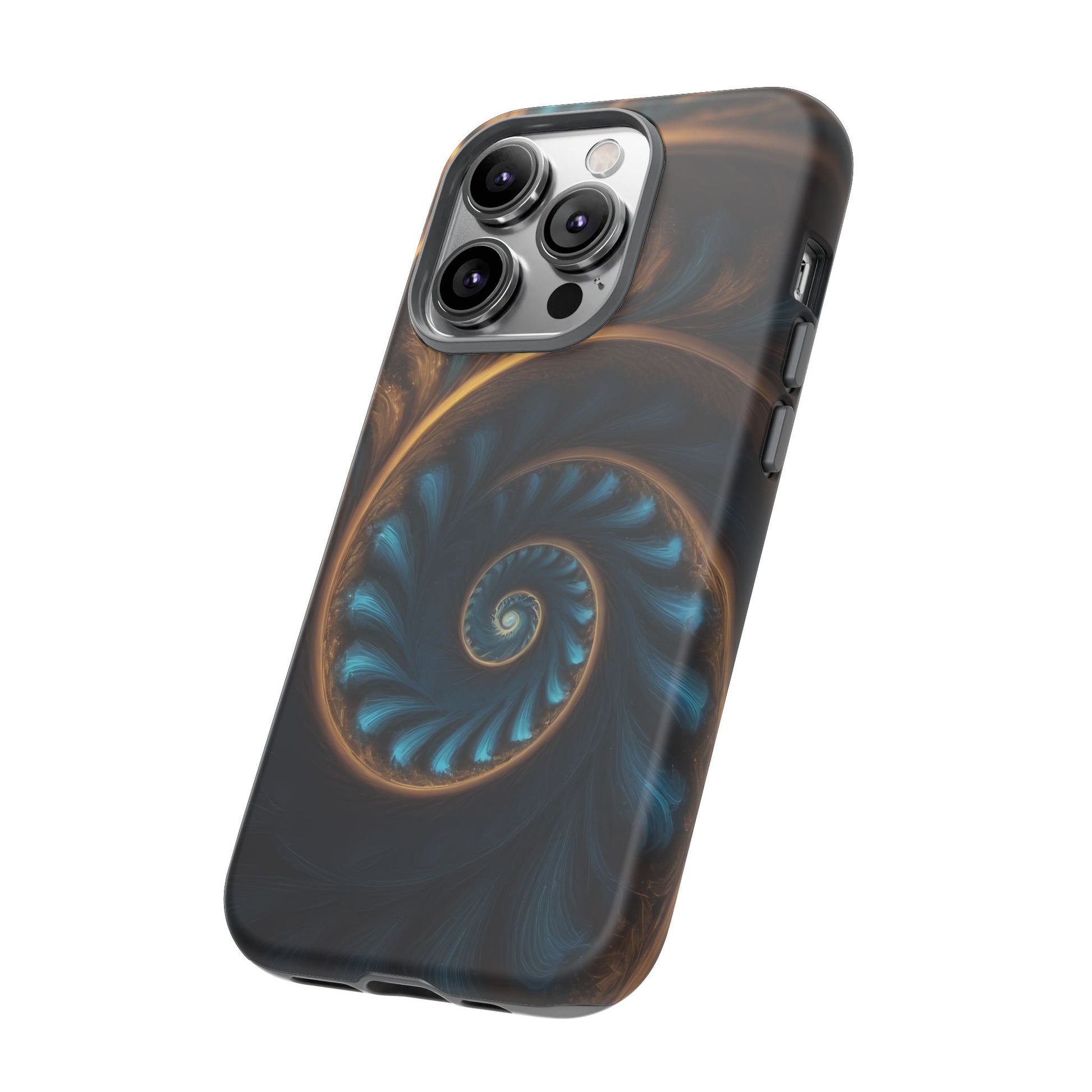 3D Fractal Phone Case for iPhone 8–16 Pro Max, Pixel 5–8 Pro, Galaxy S10–S24 Ultra - Designed by Thalia