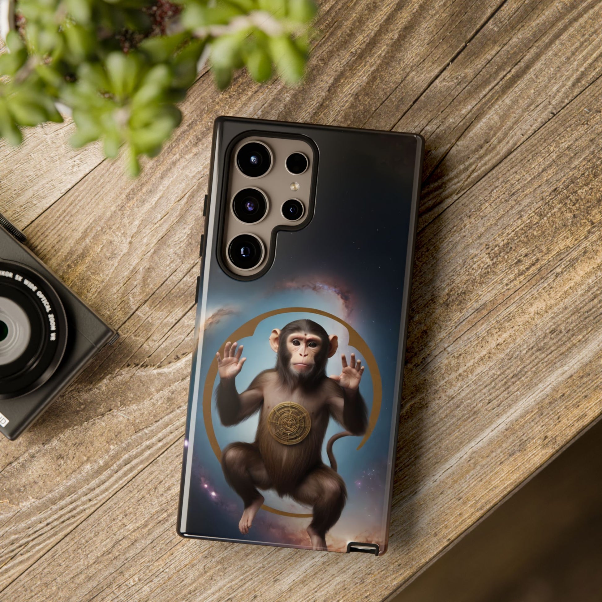 Chinese Zodiac Monkey Custom Phone Case for iPhone 8–16 Pro Max, Pixel 5–8 Pro, Galaxy S10–S24 Ultra - Designed by Thalia