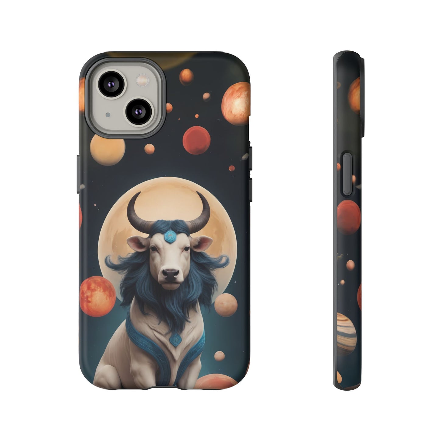 Chinese Zodiac Ox Phone Case for iPhone 8–16 Pro Max, iPhone 8 Plus–13 Mini, iPhone XS–XS Max, iPhone 11–14 Pro Max - Designed by Thalia