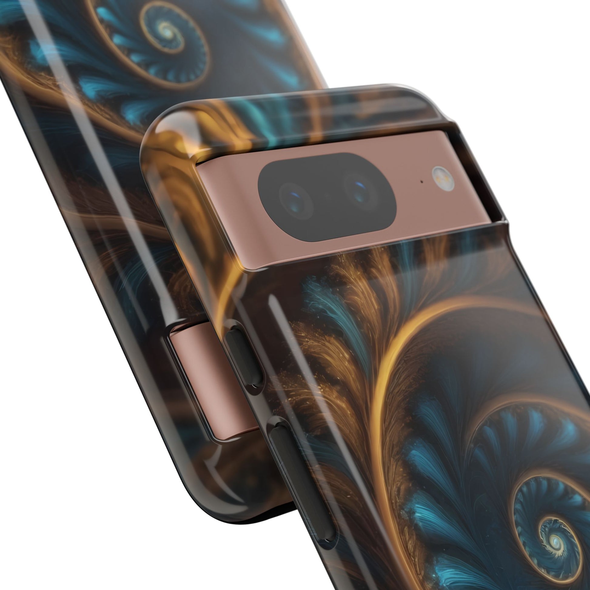 3D Fractal Custom Phone Case for Google Pixel 8 Pro, Pixel 8, Pixel 7, Pixel 6 Pro, Pixel 6, Pixel 5 5G - Designed by Thalia