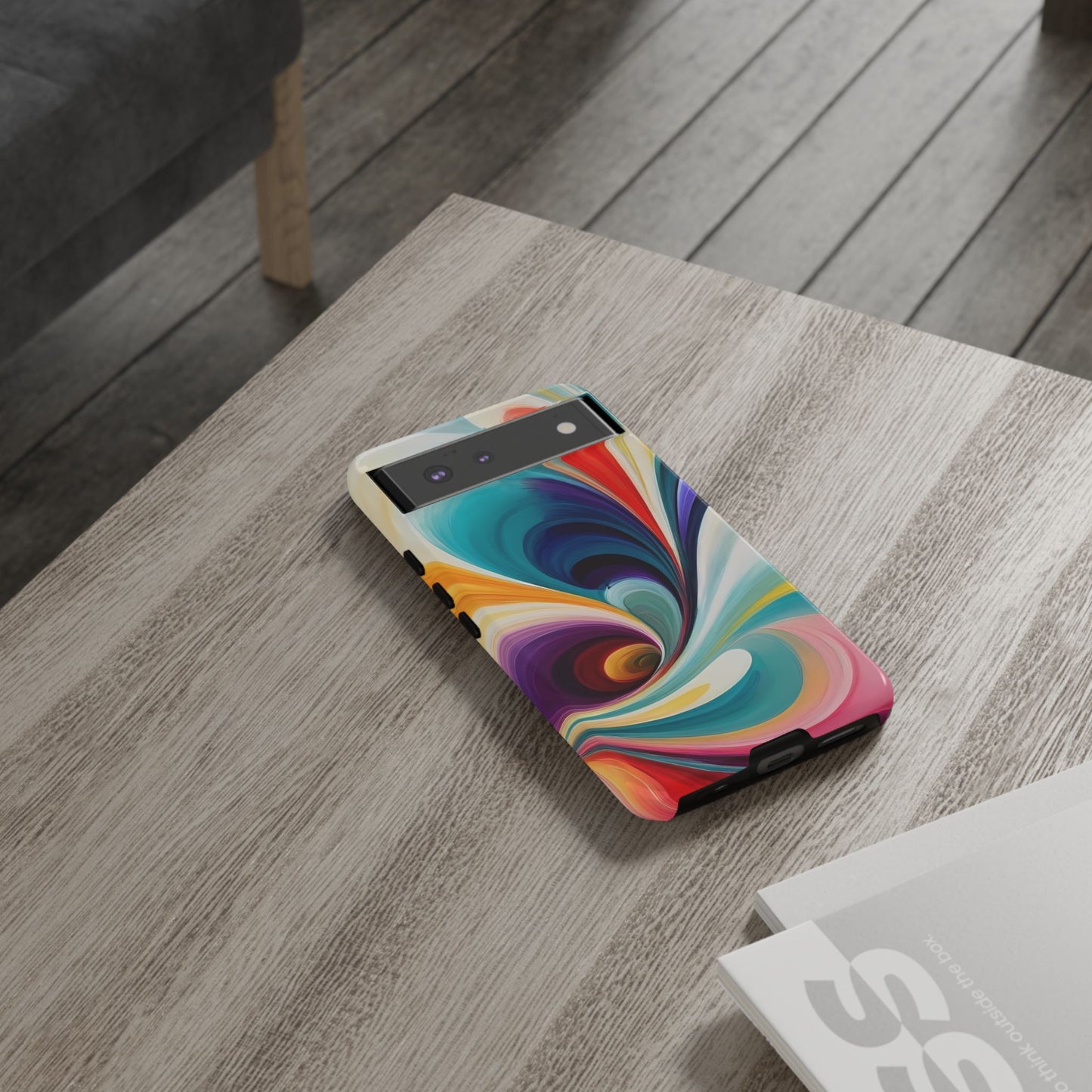 Abstract Elegance Phone Case for iPhone 8–16 Pro Max, Pixel 5–8 Pro, Galaxy S10–S24 Ultra - Designed by Thalia