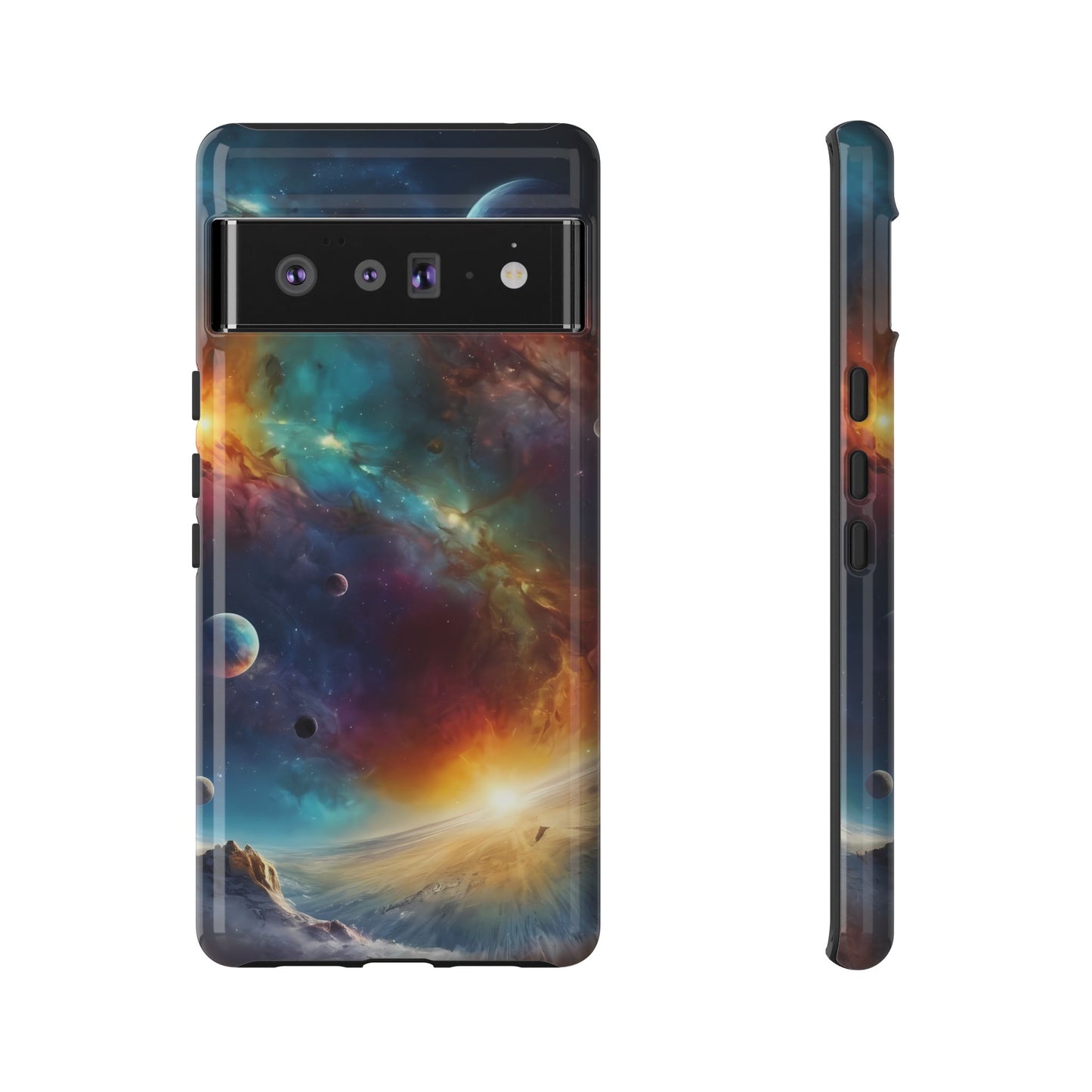 Cosmic Voyage Phone Case for iPhone 8–16 Pro Max, Pixel 5–8 Pro, Galaxy S10–S24 Ultra - Designed by Thalia