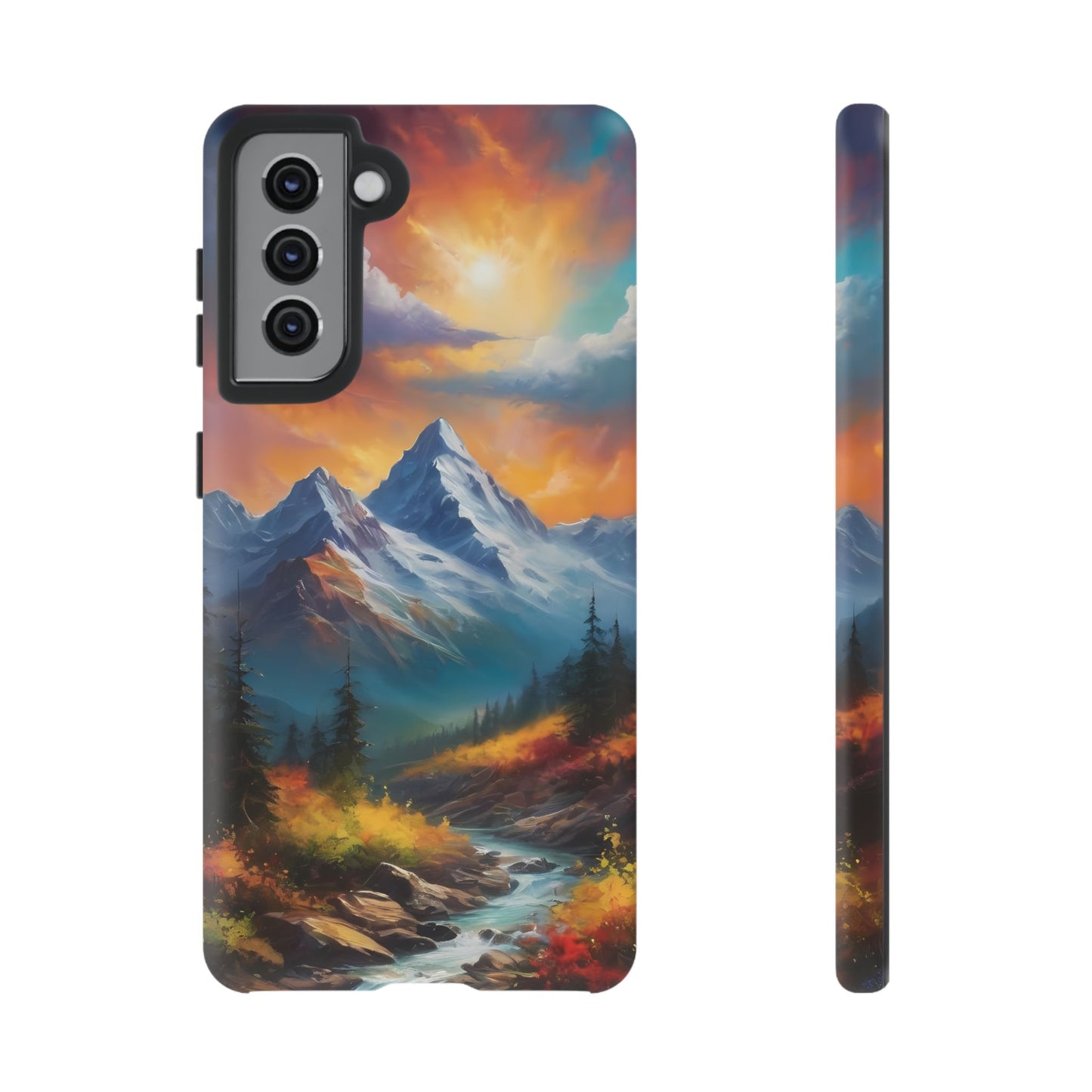 Mystic Mountains Phone Case for iPhone 8–16 Pro Max, Pixel 5–8 Pro, Galaxy S10–S24 Ultra - Designed by Thalia