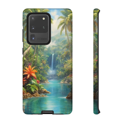 Tropical Paradise Phone Case for iPhone 8–16 Pro Max, Pixel 5–8 Pro, Galaxy S10–S24 Ultra - Designed by Thalia