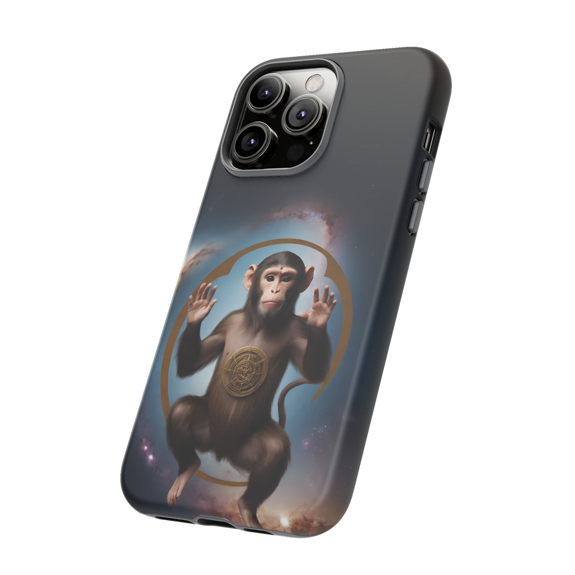 Chinese Zodiac Monkey Custom Phone Case for iPhone 8–16 Pro Max, Pixel 5–8 Pro, Galaxy S10–S24 Ultra - Designed by Thalia