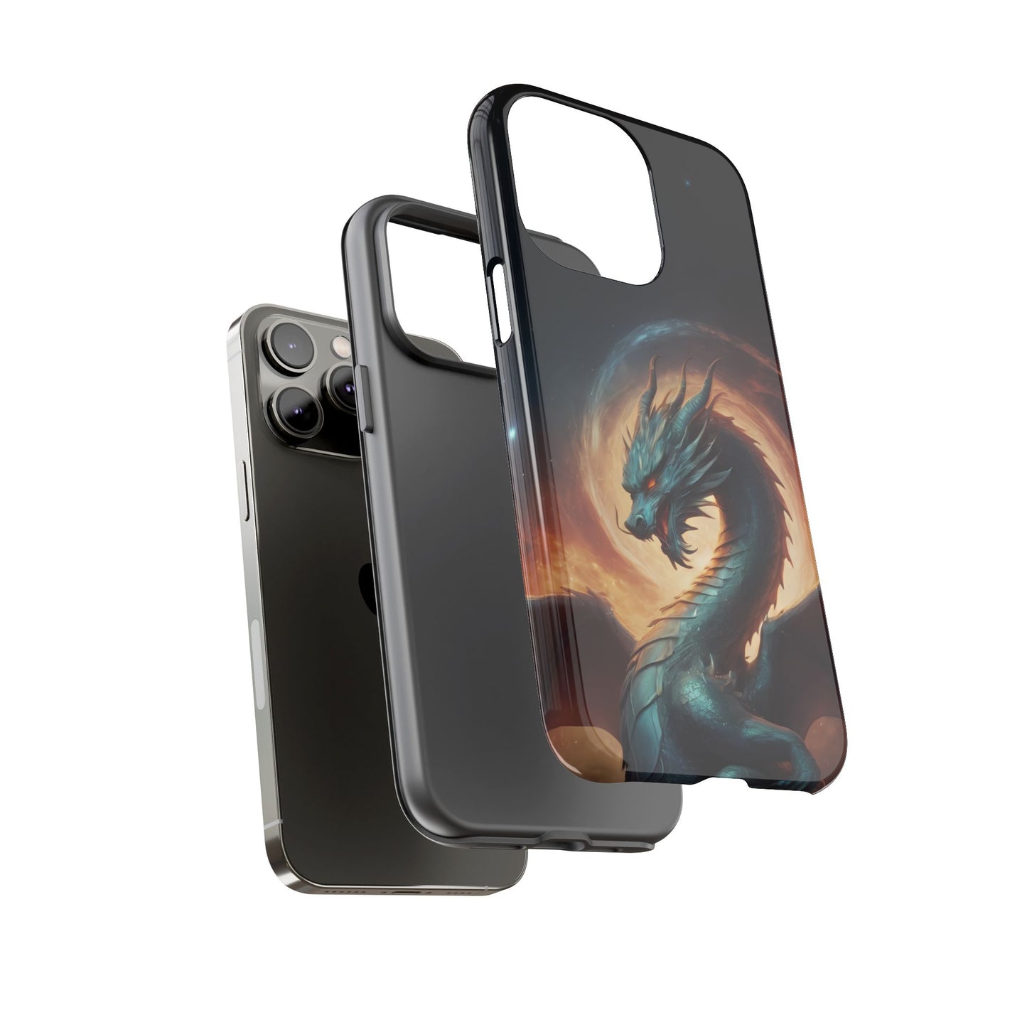 Chinese Zodiac Dragon Phone Case for iPhone 8–16 Pro Max, Pixel 5–8 Pro, Galaxy S10–S24 Ultra - Designed by Thalia