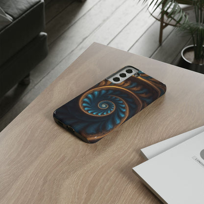 3D Fractal Custom Phone Case for Samsung Galaxy S10–S24 Ultra - Designed by Thalia