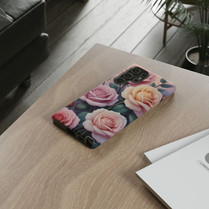 Roses Custom Phone Case for Samsung Galaxy S10–S10 Plus, S20–S20 Ultra, S21, S22, S23, S24 Ultra - Designed by Thalia