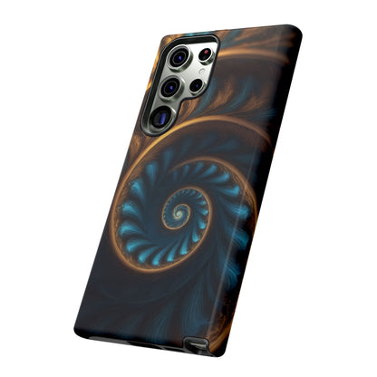 3D Fractal Phone Case for iPhone 8–16 Pro Max, Pixel 5–8 Pro, Galaxy S10–S24 Ultra - Designed by Thalia