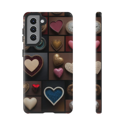 Love Button Phone Case for iPhone 8–16 Pro Max, Pixel 5–8 Pro, Galaxy S10–S24 Ultra - Designed by Thalia