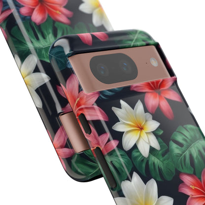 Hawaiian Flowers Phone Case for Google Pixel 8 Pro, Pixel 8, Pixel 7, Pixel 6 Pro, Pixel 6, Pixel 5 5G - Designed by Thalia