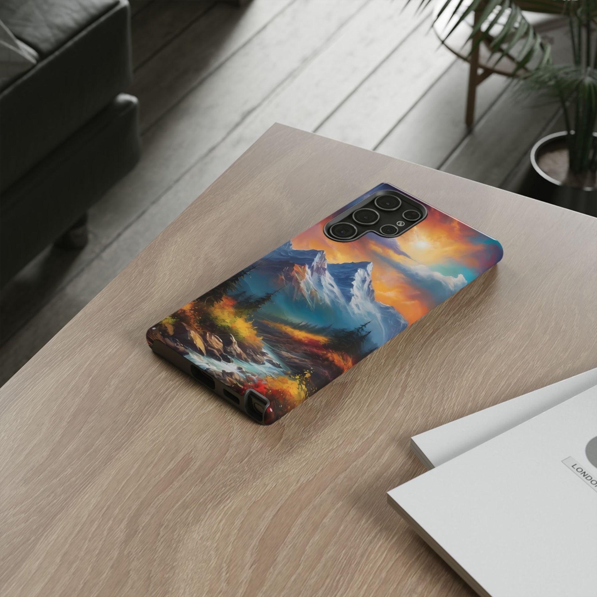 Mystic Mountains Phone Case for iPhone 8–16 Pro Max, Pixel 5–8 Pro, Galaxy S10–S24 Ultra - Designed by Thalia