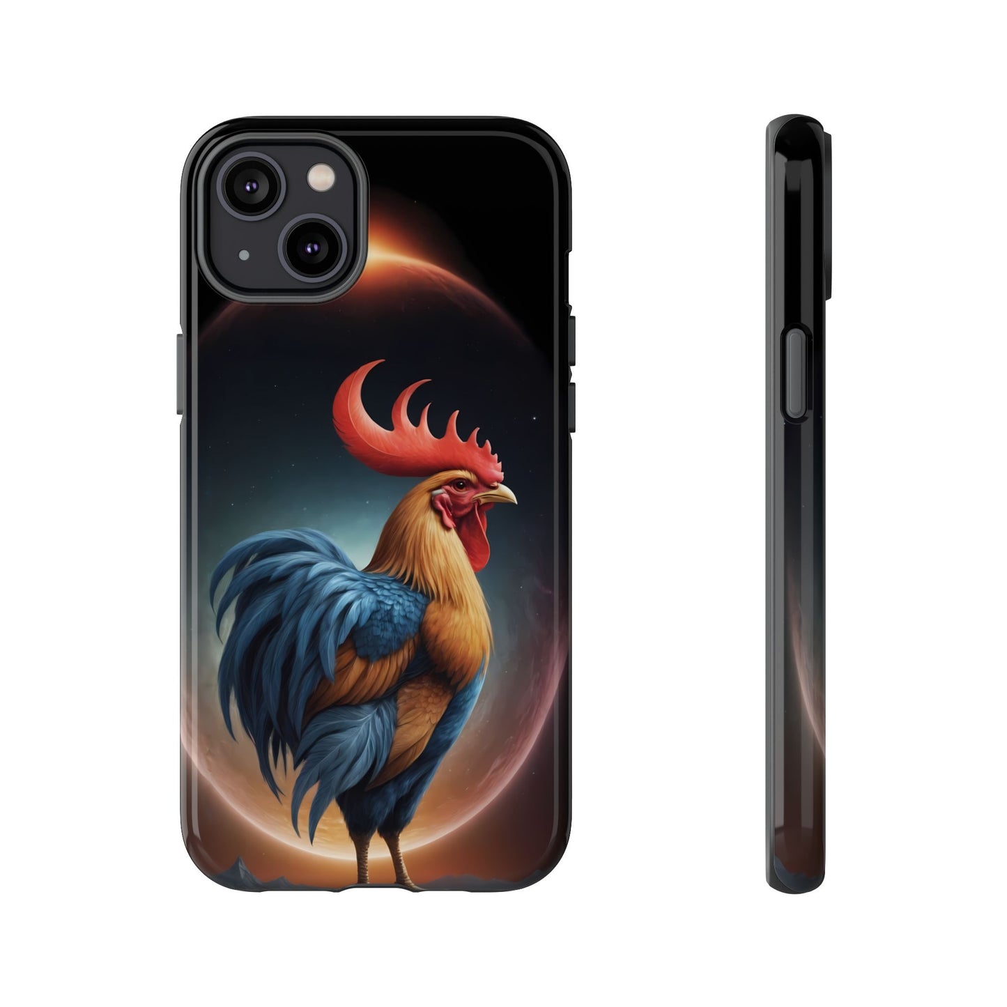 Chinese Zodiac Rooster Custom Phone Case for iPhone 8–16 Pro Max, Pixel 5–8 Pro, Galaxy S10–S24 Ultra - Designed by Thalia