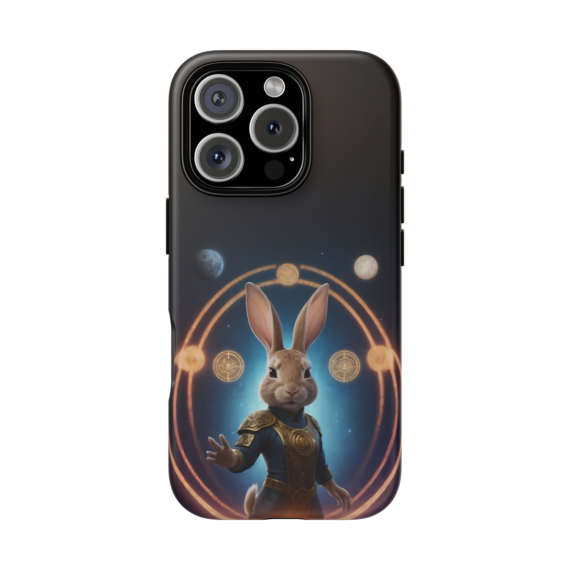 Chinese Zodiac Rabbit Phone Case for iPhone 8–16 Pro Max, iPhone 8 Plus–13 Mini, iPhone XS–XS Max, iPhone 11–14 Pro Max - Designed by Thalia