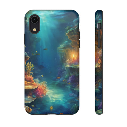 Oceanic Depths Stylish Unique UV Protected Phone Case for iPhone 8–16 Pro Max, iPhone 8 Plus–13 Mini, iPhone XS–XS Max, iPhone 11–14 Pro Max - Designed by Thalia