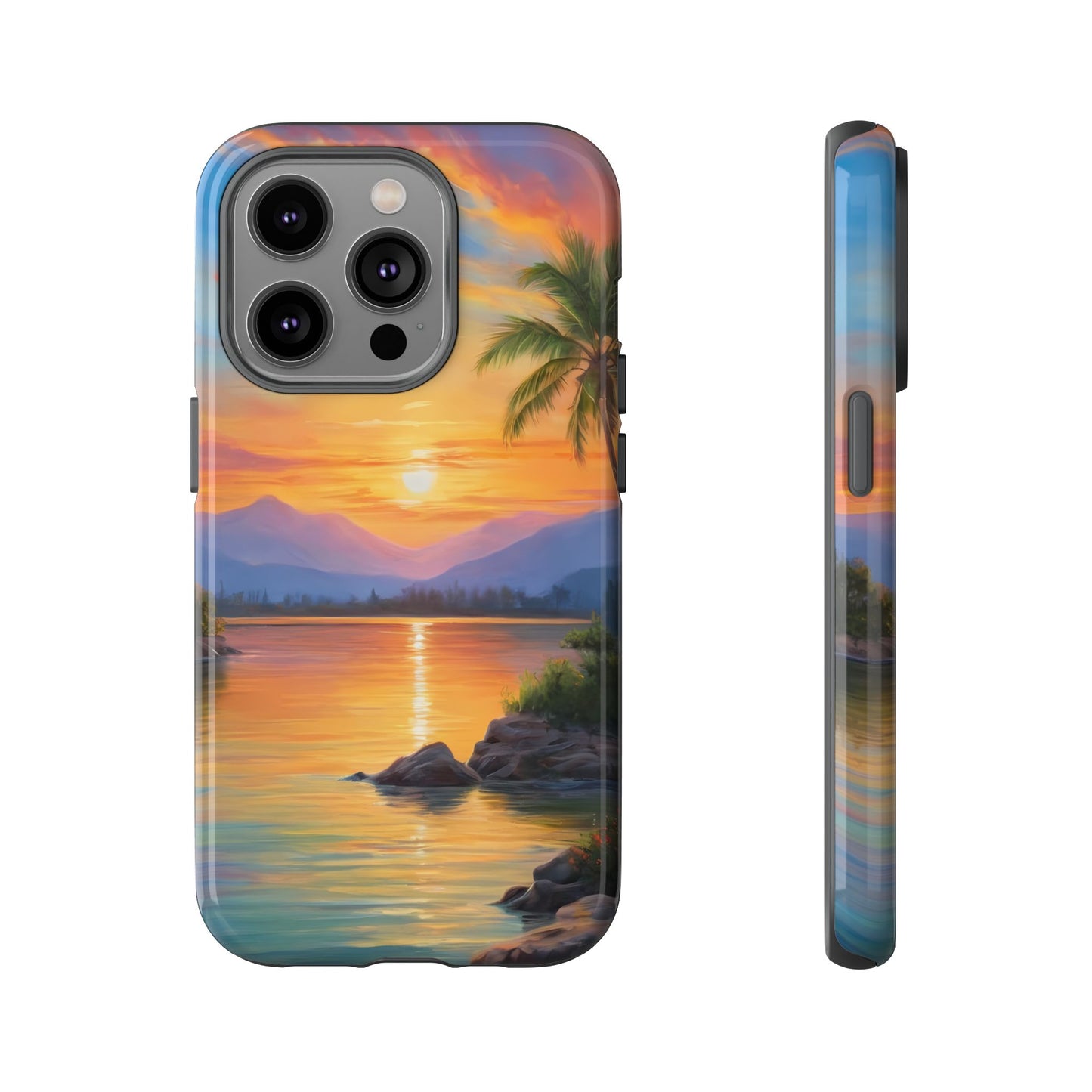 Sunset Serenade Phone Case for iPhone 8–16 Pro Max, Pixel 5–8 Pro, Galaxy S10–S24 Ultra - Designed by Thalia