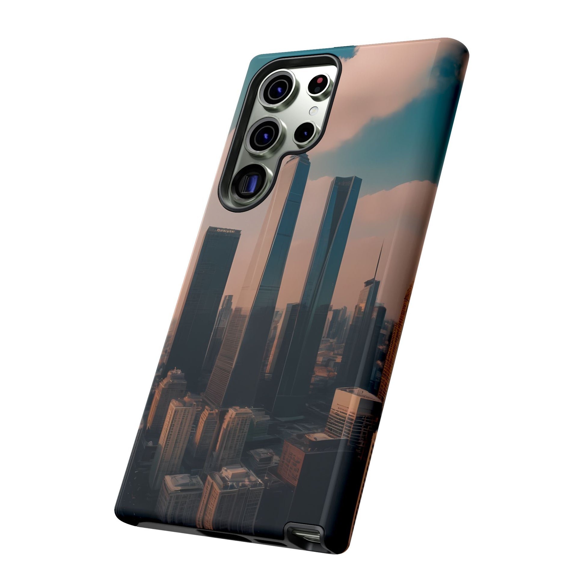 City Skylines Custom Phone Case for Samsung Galaxy S10–S10 Plus, S20–S20 Ultra, S21, S22, S23, S24 Ultra - Designed by Thalia