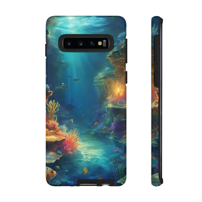 Oceanic Depths Custom Phone Case for Samsung Galaxy S10–S10 Plus, S20–S20 Ultra, S21, S22, S23, S24 Ultra - Designed by Thalia