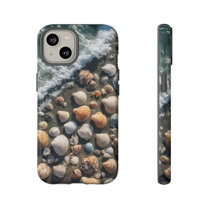 She Sells Sea Shells Phone Case for iPhone 8–16 Pro Max, Pixel 5–8 Pro, Galaxy S10–S24 Ultra - Designed by Thalia