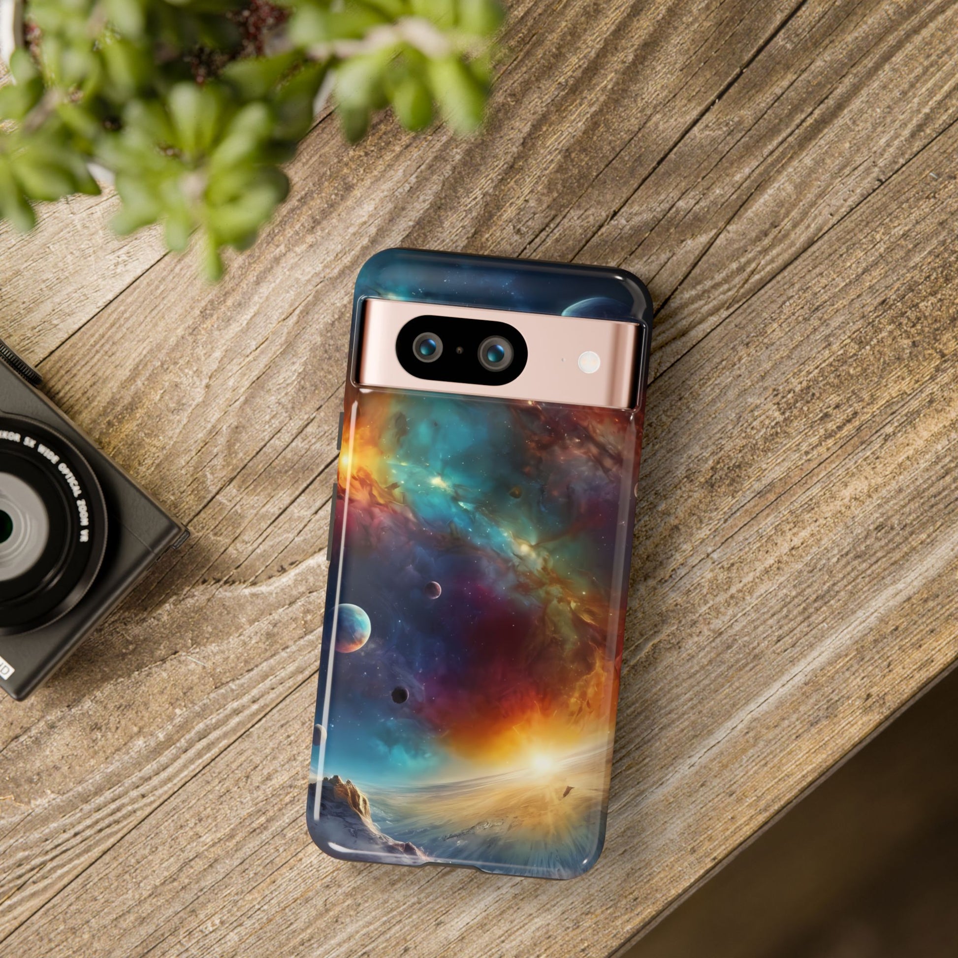 Cosmic Voyage Phone Case for iPhone 8–16 Pro Max, Pixel 5–8 Pro, Galaxy S10–S24 Ultra - Designed by Thalia