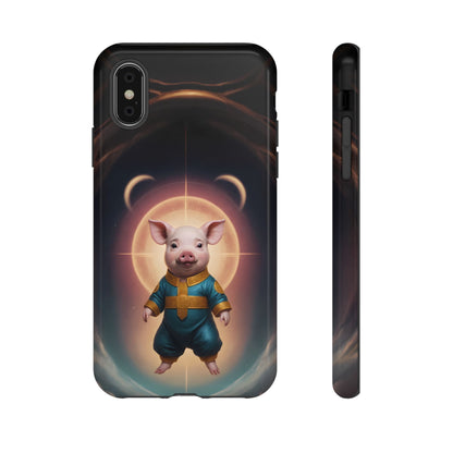 Chinese Zodiac Pig Custom Phone Case for iPhone 8–16 Pro Max, Pixel 5–8 Pro, Galaxy S10–S24 Ultra - Designed by Thalia