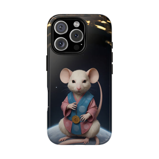 Chinese Zodiac Rat Phone Case for iPhone 8–16 Pro Max, Pixel 5–8 Pro, Galaxy S10–S24 Ultra - Designed by Thalia