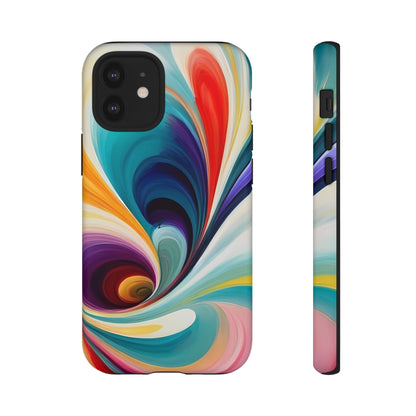 Abstract Elegance Phone Case for iPhone 8–16 Pro Max, Pixel 5–8 Pro, Galaxy S10–S24 Ultra - Designed by Thalia