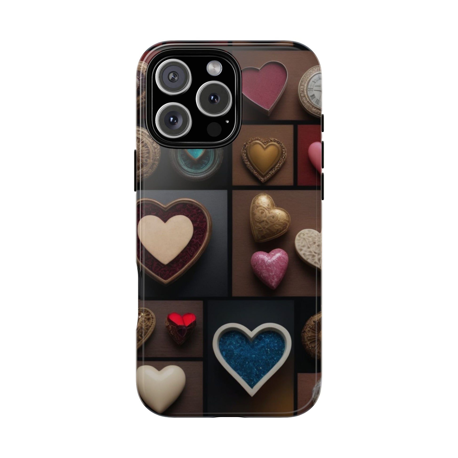 Love Button Phone Case for iPhone 8–16 Pro Max, Pixel 5–8 Pro, Galaxy S10–S24 Ultra - Designed by Thalia