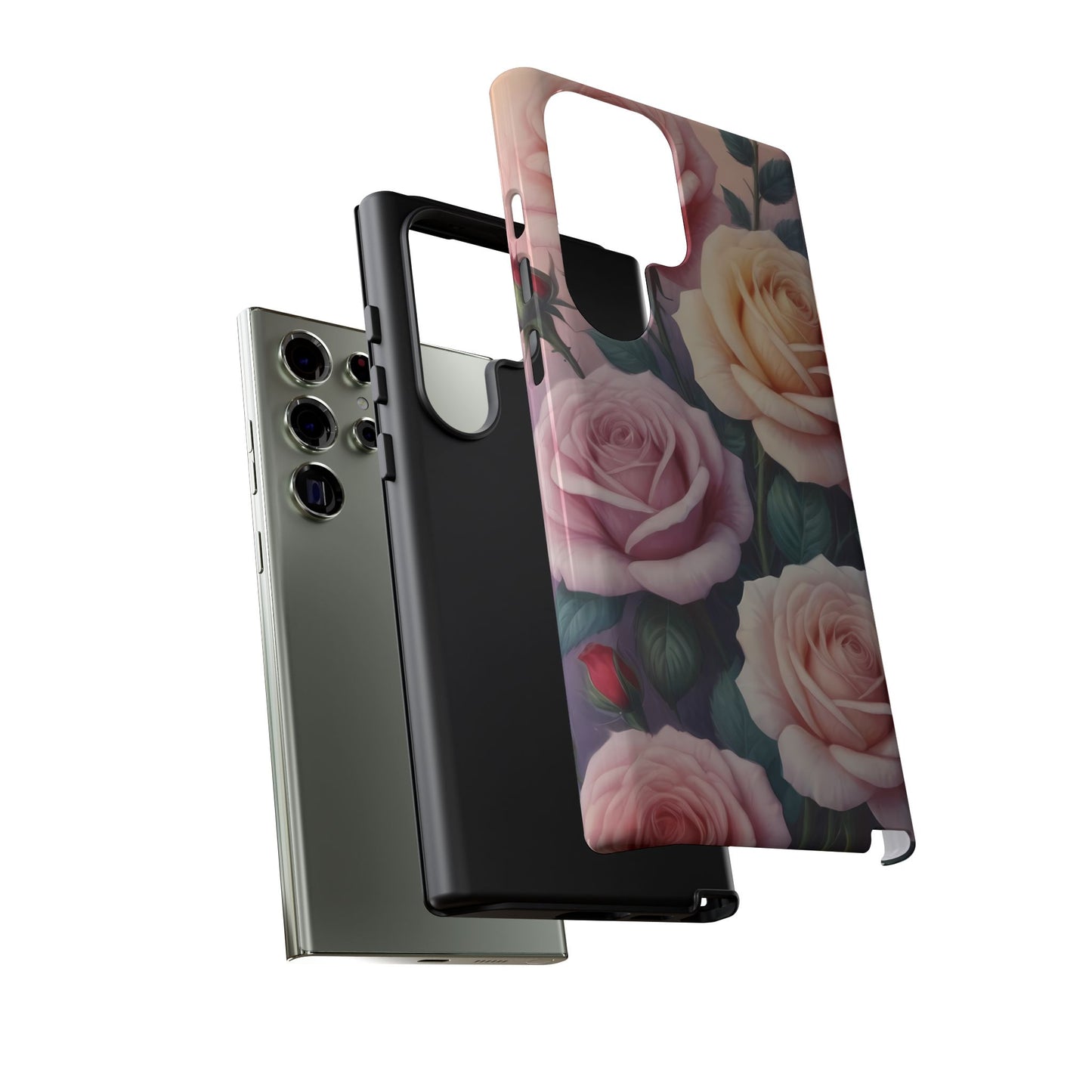 Roses Custom Phone Case for Samsung Galaxy S10–S10 Plus, S20–S20 Ultra, S21, S22, S23, S24 Ultra - Designed by Thalia