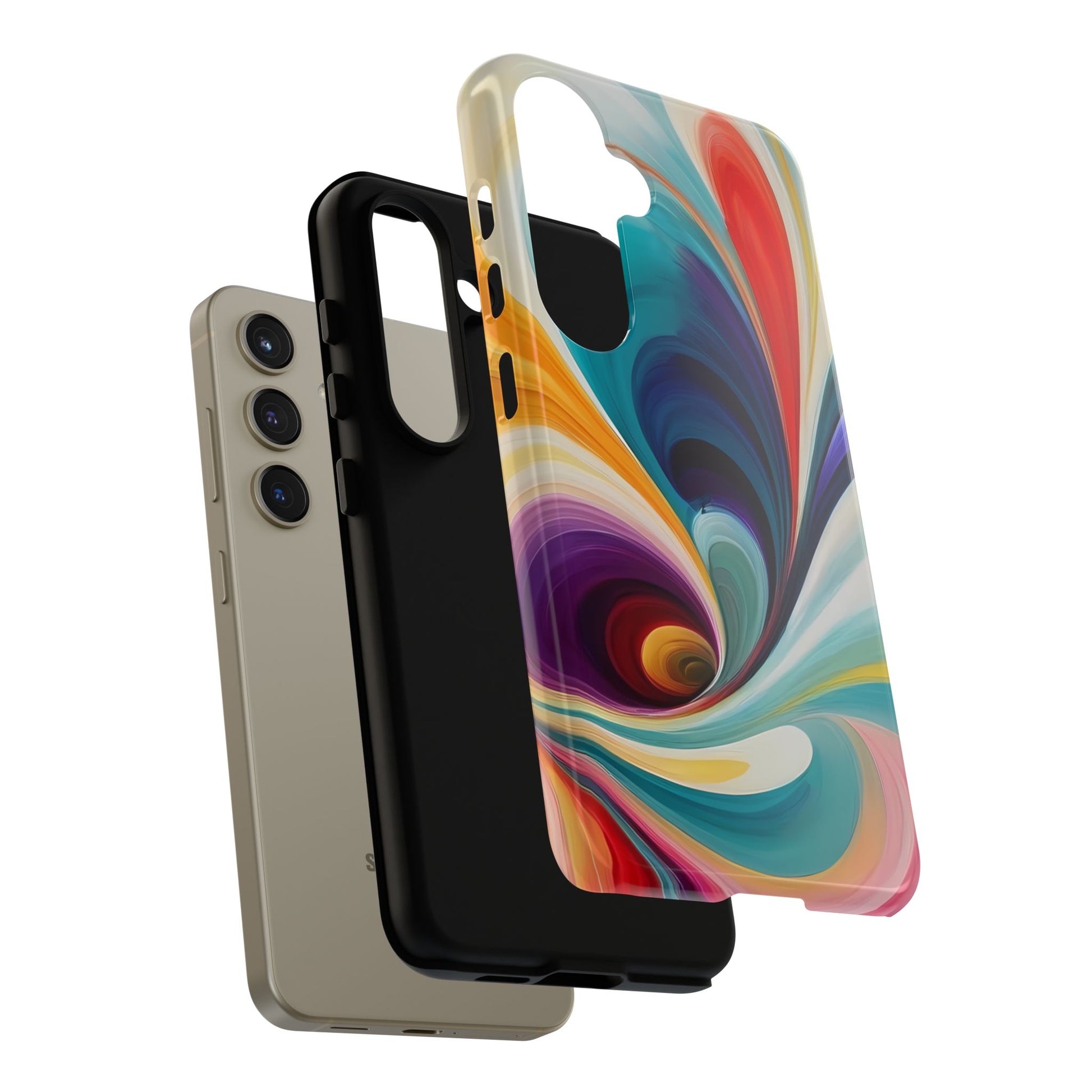 Abstract Elegance Phone Case for iPhone 8–16 Pro Max, Pixel 5–8 Pro, Galaxy S10–S24 Ultra - Designed by Thalia