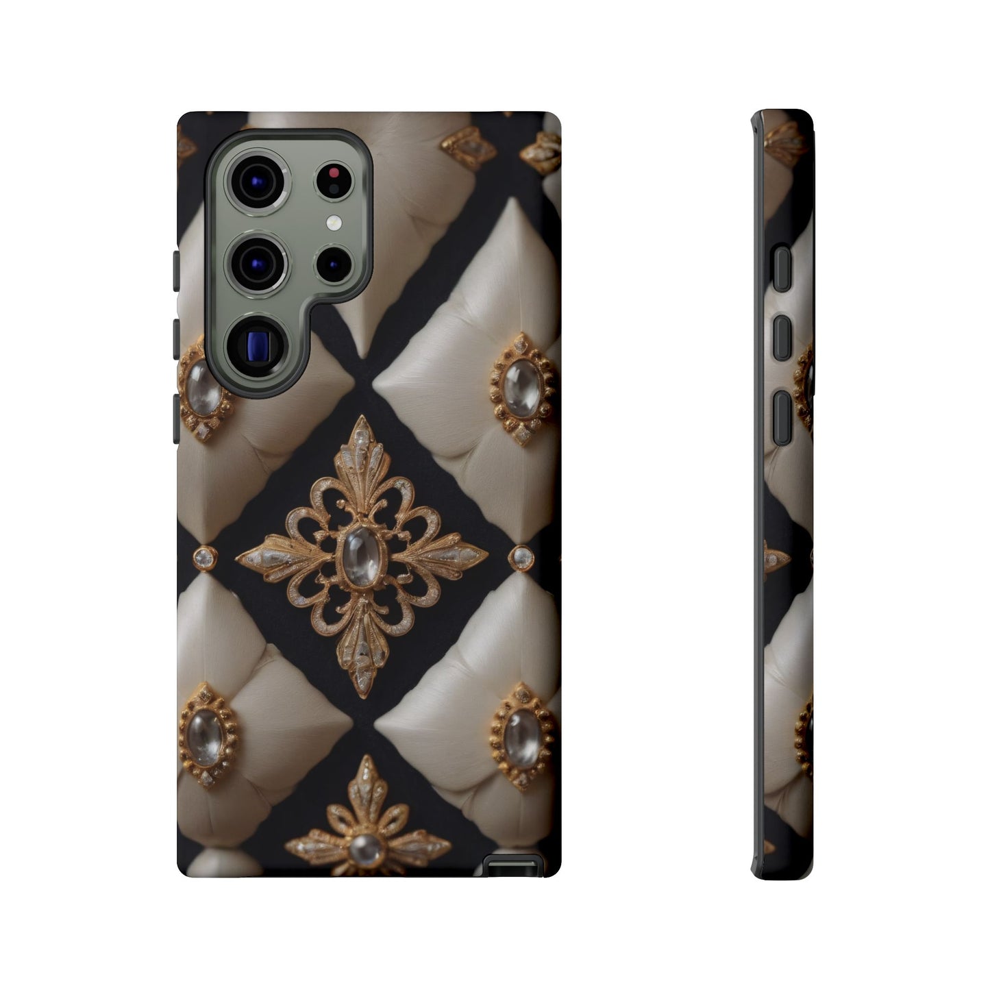 Diamond Solstice Custom Phone Case for iPhone 8–16 Pro Max, Pixel 5–8 Pro, Galaxy S10–S24 Ultra - Designed by Thalia