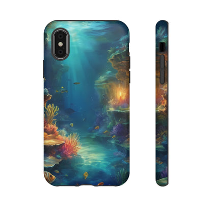 Oceanic Depths Stylish Unique UV Protected Phone Case for iPhone 8–16 Pro Max, iPhone 8 Plus–13 Mini, iPhone XS–XS Max, iPhone 11–14 Pro Max - Designed by Thalia