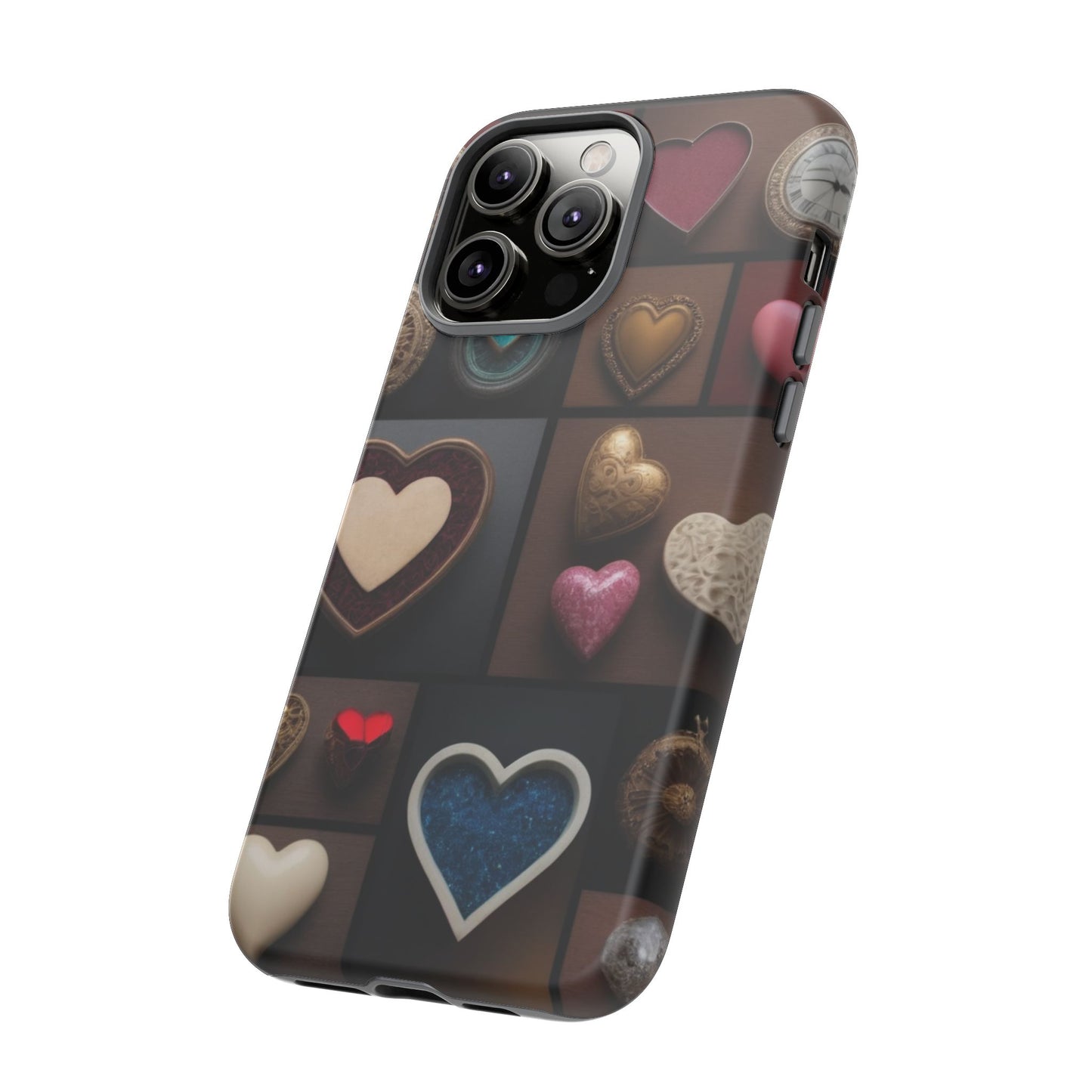 Love Button Phone Case for iPhone 8–16 Pro Max, Pixel 5–8 Pro, Galaxy S10–S24 Ultra - Designed by Thalia