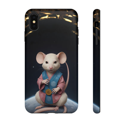 Chinese Zodiac Rat Phone Case for iPhone 8–16 Pro Max, iPhone 8 Plus–13 Mini, iPhone XS–XS Max, iPhone 11–14 Pro Max - Designed by Thalia